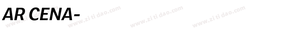 AR CENA字体转换